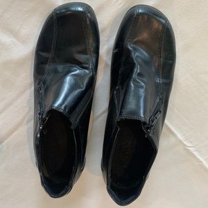 Black Zip Loafers